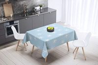 Bonamaison Tafelkleed, Anti-Mold, Sneldrogend, Waterdicht, 100% Polyester Tafellaken, Willekeurig patroon, 140 x 140 Cm - Ontworpen en Vervaardigd in Turkije