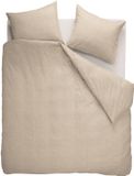 Beddinghouse Frost dekbedovertrek - Effen - Tweepersoons - 200x200/220 - Licht Zand