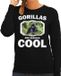 Bellatio Decorations Bol Dieren gorilla apen sweater zwart dames - gorillas are serious cool trui - cadeau sweater gorilla/ gorilla apen liefhebber XL