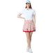 Callaway Skort mozaïek print volant 17", blanc/multicouleur