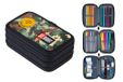 St. Right Trousses scolaire Desert Moro - Trousse scolaire remplie St.Right 3 compartiments 46 pièces