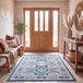 Safavieh multifunctioneel tapijt voor binnen Vintage 160 X 230 cm Marineblauw/grijs
