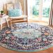 Safavieh Madison Collection Zwart en Blauwgroen Kortpolig Tapijt 122 x 122 cm