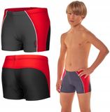 ZAGANO Zwembroek jongens Maat 152 Sneldrogend Colorblock Grijs
