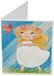 Mopec X0978 Communion Book Card Meisje Blond in Weide, 100 Eenheden, Karton, Meerkleurig, 6,5 x 4 cm