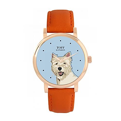 Toff London West Highland Terrier Hoofd Hondenhorloge - 5059656814214