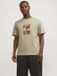 Jack & Jones Sequoia T-shirt Homme Manche Courte Coton Uni Brun/Orange/Noir XXL