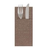 Kangoeroeservetten "Keiko", 55 g/m², 40 x 40 cm, chocolade-airlaid, 50 stuks