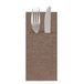 Kangoeroeservetten "Keiko", 55 g/m², 40 x 40 cm, chocolade-airlaid, 50 stuks