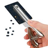 Enkele Heavy Duty Hole Punch Tab Zinklegering Zilver Lange perforator 1/4 Inch Gat Hand Held Lederen Gat Punch voor Scrapbook Tab Papier ID-kaart PVC kaart Badge
