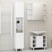 Maison Exclusive - Ensemble de salle de bain, 3 pièces, blanc, bois composite