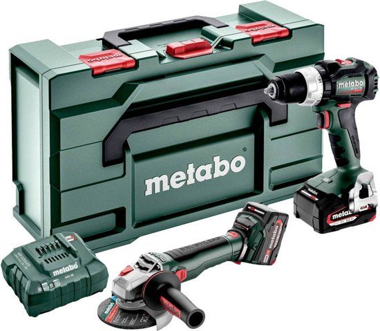 Metabo Accu-combo-set 2.9.4 18 V (685208650) - BS 18 LT BL + WB 18 LT BL 11-125 Quick; metaBOX 165 L