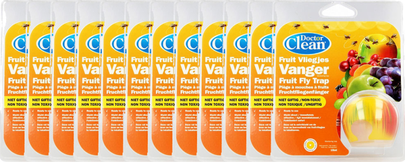 Doctor Clean Fruitvliegjes vanger 12 stuks