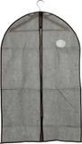 BigBuy Kipit Kledinghoes - met kijkvenster - grijs - 60 x 100 cm - kledingzak - voor jurk of pak