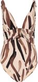 Pastunette Premium - Badpak Ivory Shore - Creme/Beige/Bruin - Corrigerend - Maat 40D