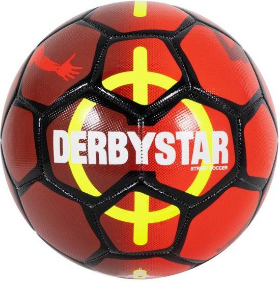 Derbystar Voetbal - Maat 5 - Rood - PVC - Volwassenen