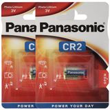 Panasonic Evva Airkey 2 batterijen, geschikt voor de Evva Airkey CR2 batterijhouder voor interne toepassingen