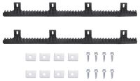 Rail de guidage en nylon pour portes coulissantes, 2 pièces, 2 mètres (6,6 pieds), renforcé