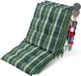 Beautissu Sun-NL Set van 3 Premium Lage Rugleuning Kussen 100x50 cm - Groen Ruit