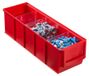 Allit 456541 Bac de rangement empilable (l x l x h) 400 x 91 x 81 mm Rouge 1 pièce(s)