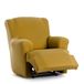 Eysa Bi-elastische bankovertrek voor relaxstoel met voeten, mosterdkleurig, design Harlem