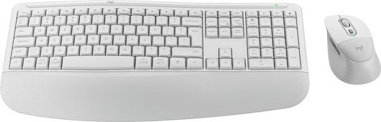 Logitech Signature Comfort Plus Combo MK880 - Draadloos Toetsenbord en Muis - Wit