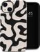 Selencia Vivid Backcover iPhone 14 - Art Wave Black