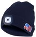 LIGHTOUSE: kap met oplaadbare led-koplamp. USA blauw