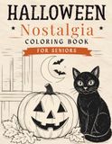 Livre de coloriage nostalgie d'Halloween vintage pour seniors