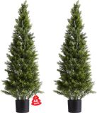 VEVOR Kunstmatige Topiary Cederbomen, Set van 2, 1219 mm