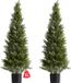 VEVOR Arbres topiaires artificiels en cèdre, lot de 2, 1219 mm
