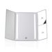 Pauleen 480.06 Make-up Spiegel Vrijstaand Rechthoekig Wit LED USB/Batterij