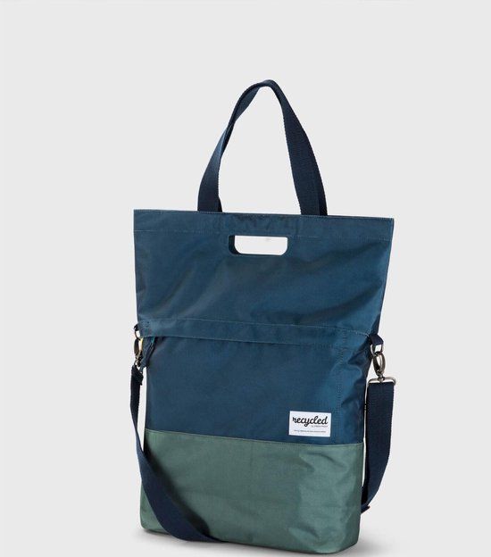 Urban Proof Shopper Fietstas 20L Recycled - Blauw/Groen
