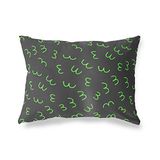 BonaMaison Neon Groen-Rook Decoratieve Kussensloop, Kussenhoezen Bank, Decoratieve Kussenhoesjes, Kussensloop; Sofa, Slaapkamer, Kantoor, Auto 45x60 Cm - Ontworpen en vervaardigd in Turkije