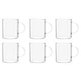Leonardo Novo Theeglas, 6-delige set, 570 ml, hoogte 10,3 cm, hittebestendig glas, 030537