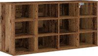 vidaXL Schoenenkast Bewerkt Hout Oud Hout 103 x 30 x 51 cm