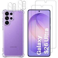 Phonillico® Coque antichoc pour Samsung Galaxy S26 ULTRA et 2 Verres Trempé écran et 2 Protections Caméra