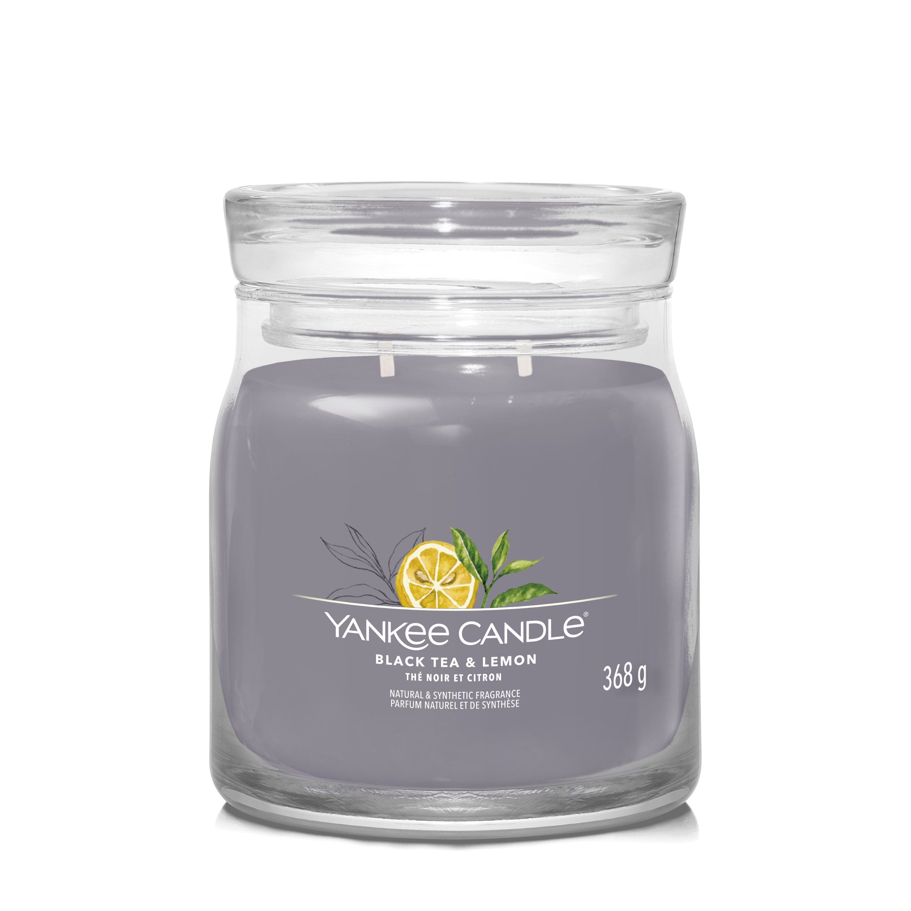 Yankee Candle Black Tea & Lemon Medium Jar Candle
