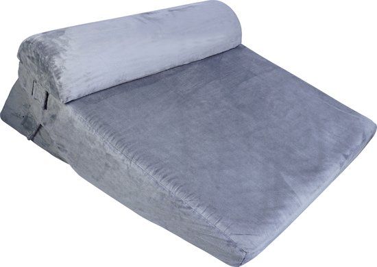 Aidapt Luxe Opvouwbaar Verstelbaar Bedkussen - Grijs