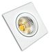 Brightium Witte COB LED ring, vierkant ontwerp, 8 W, koud licht