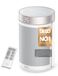 Dreo Chauffage Électrique 1500W, Radiateur Céramique Portable Silencieux et Économe en Énergie, Thermostat, 3 Modes, Minuterie 12H, Protection Surchauffe & Basculement, Atom 316, Blanc