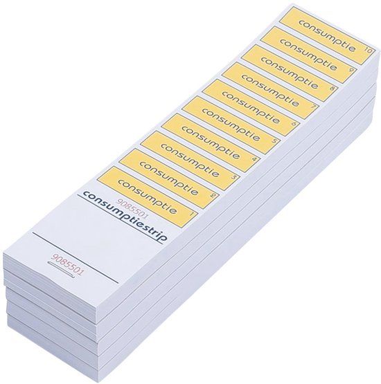 2122 Bonnen consumptiestrips - 2500 stuks voor evenementen en feesten