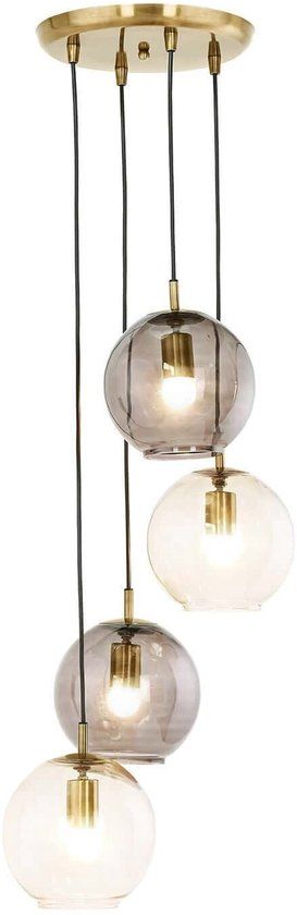 LOBERON Hanglamp Brontille bruin/antiekmessingkleurig