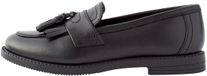 Next - Meisjes - Leren loafers met kwastjes voor school - Zwart