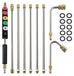 Tige d'extension de 15 pouces - Nettoyeur haute pression - Lance de remplacement - Outil de nettoyage des gouttières - 6 buses - Pression maximale : 4000 PSI - Lance pour nettoyeur haute pression
