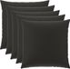 vidaXL - Taie d'oreiller - 6 pièces - HEERLEN - Noir - 80 x 80 cm - Polyester
