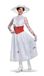 Disguise Mary Poppins Luxe dameskostuum, wit/weelderige tuin, L (12-14)