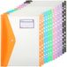 ASelected 12 stuks A4 plastic portefeuilles, geperforeerde zakken documentmap popper 11 gaats bindmiddel bestanden met zakken voor school, kantoor, thuis, reizen, 6 kleuren