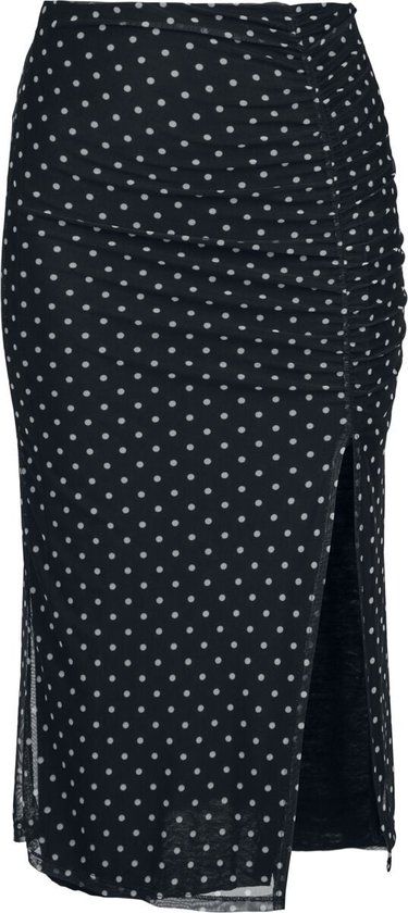 R.E.D. by EMP Polka Dot Basic rok - Zwart - Dames - S
