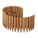 Merkloos Relaxdays Houten borderrand - 20 x 120 cm - flexibel - lichtbruin
